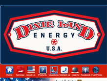 Tablet Screenshot of dixielandenergy.com